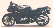 The unmodified 156 HP superfast 200 mph/320 km 0-100 mph in 6.2 sec. Ninja ZX11