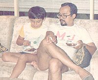 With Dad 8 years Jakarta