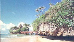 A typical beach scenery, this one in the Island of the gods, Bali